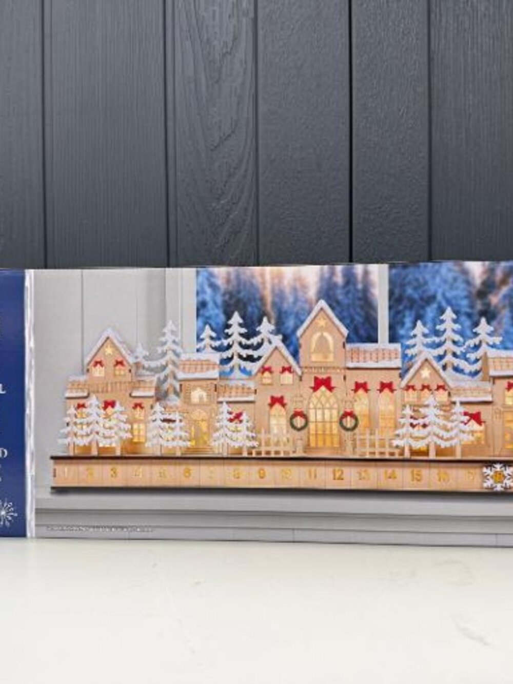 New 30” Holiday Village LED Advent Calendar Christmas